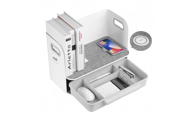 Desk organizer wireless charge Ergo Office ER44