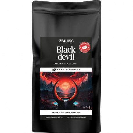 Coffee beans 4Swiss Black Devil freshly roasted 500 g