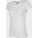 4f Women's T-shirt H4L22-TSD013 White size S