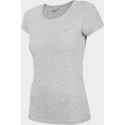 4f Women's T-shirt H4Z22-TSD350 Cool light gray melange size M