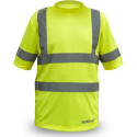 Dedra men's reflective t-shirt, yellow, size M (BH81T1-M)