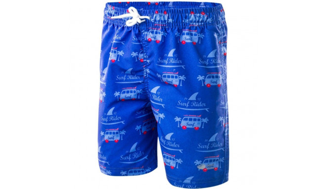 AquaWave Children's Shorts Surf Kids Surf Rider Print/Dazzling Blue blue-red size 134