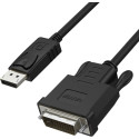 Unitek DisplayPort - DVI-D cable 1.8m black (Y-5118BA)