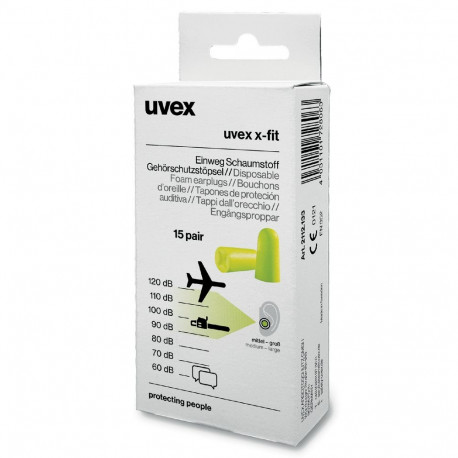 Kõrvatropid UVEX X-fit, 37dB, 15 paari
