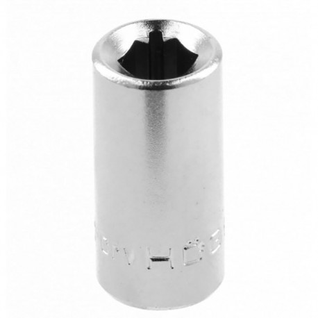 Hogert HT1A752, 1/4" adapter, 6,35mm, kuusnurkne, ristkülikukujuline, CrV teras, sepistatud