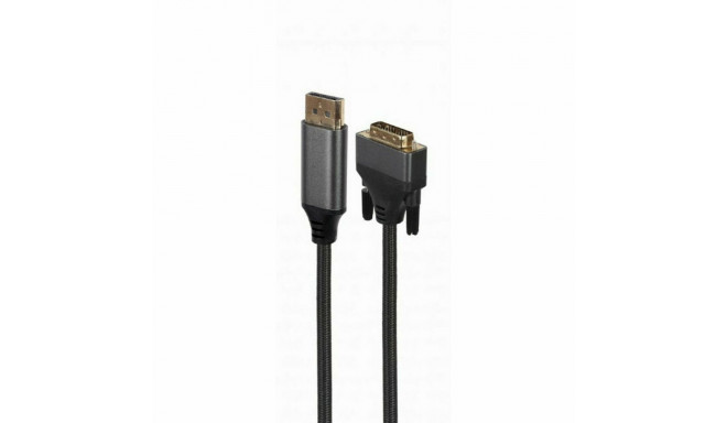 DisplayPort-DVI Kaabel GEMBIRD CC-DPM-DVIM-4K-6 Must 1,8 m