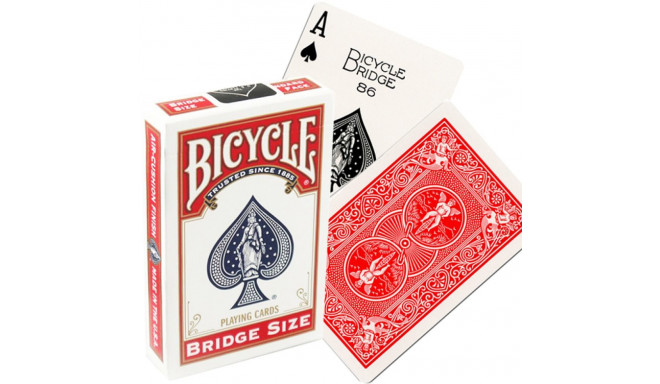 Bicycle Rider Back Bridge Size Playing Cards (Red)