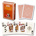 Modiano Texas Hold Em Jumbo Index Playing Cards (Brown)
