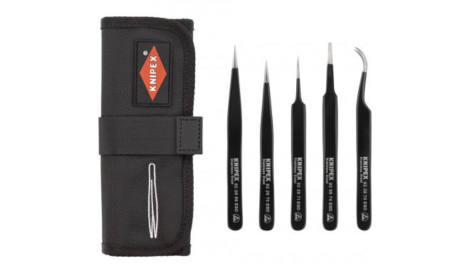 KNIPEX universaalne pintsettide komplekt, ESD 5 tk