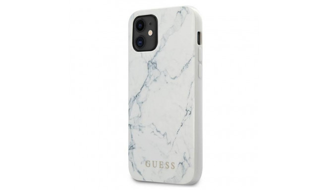 Guess GUHCP12SPCUMAWH iPhone 12 mini 5.4" white/white hardcase Marble