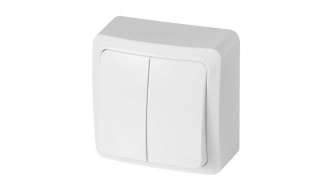 DOUBLE POLE SWITCH WHITE