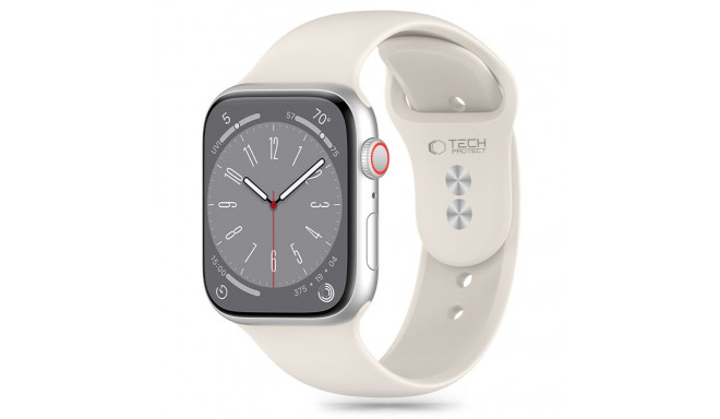 Tech-Protect kellarihm Silicone Apple Watch 6/7/8/9/10/SE 40/41/42mm, starlight