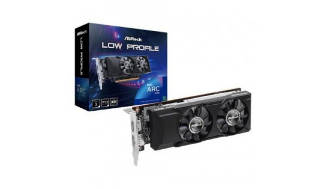 ASRock graphics card Intel Arc A380 6GB GDDR6 96bit PCIE 4.0 8x GPU 2000 MHz 1xHDMI 1xDisplayPort