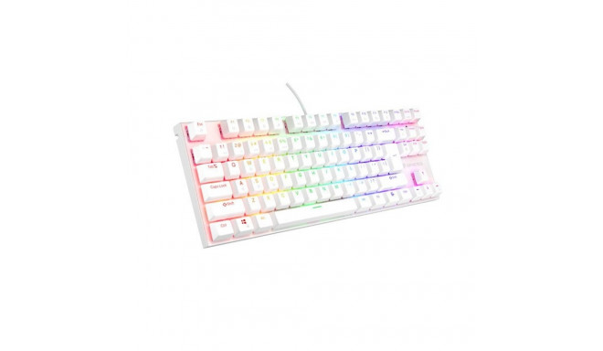 THOR 303 mehaaniline mänguklaviatuur juhtmega US valge USB Type-A Outemu Peach Silent