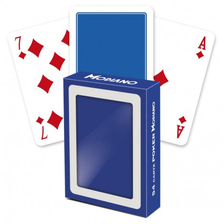 Modiano Poker Club F/N Playing Cards (Blue)