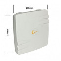 "ALLNET Antenne 2,4 GHz 12dBi Flat Patch Outdoor 1T1R N-Type female"