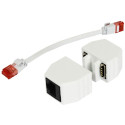 "ALLNET TP-TP Kupplung CAT6A Buchse 1:1 8-pol. RJ45 magnetische Sicherungskupplung Abwurfbuchse PoE 