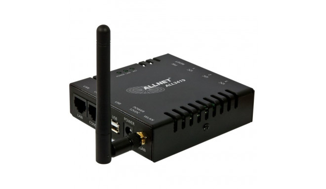 "ALLNET MSR Zentrale ALL3419 inkl. 3 Sensor Ports & WLAN & Temperaturfühler ALL3006 für IP Gebäude A