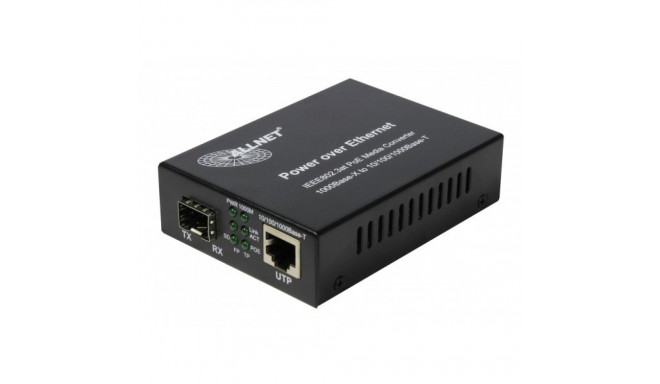 "Z ALLNET Medienkonverter PoE (15,4W/30W) auf 1000BASE-SX/LX Single-/ Multimode SFP Mini-GBIC Anschl