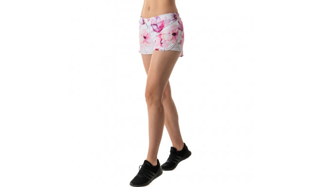 Colour Pleasure Women's shorts CP-020 156 white-pink size XS-S