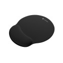 MOUSE PAD WRIST REST NATEC CHIPMUNK 2-IN-1 ERGONOMIC SET BLACK FOAM FILLING