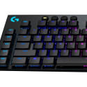 LOGITECH Gaming G915 Keyboard backlit USB Bluetooth 2.4 GHz Nordic key switch GL Clicky black (PAN)