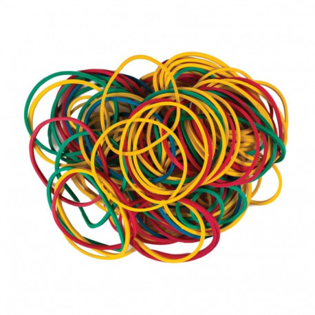Rubber bands 100gr. size 40mm (80% latex) assorted