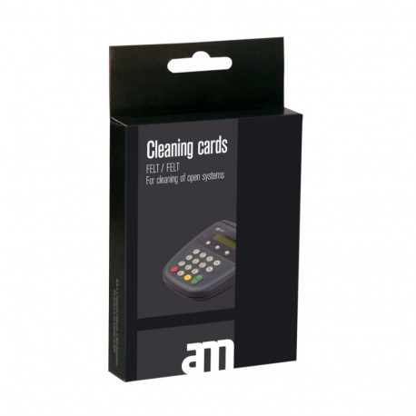 Payment terminal cleaning cards on an open magnetic stripe 10 pcs