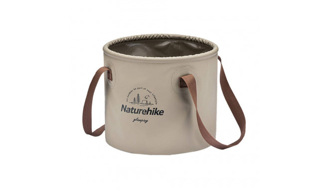 Naturehike 10L round collapsible bucket NH20SJ040 light brown