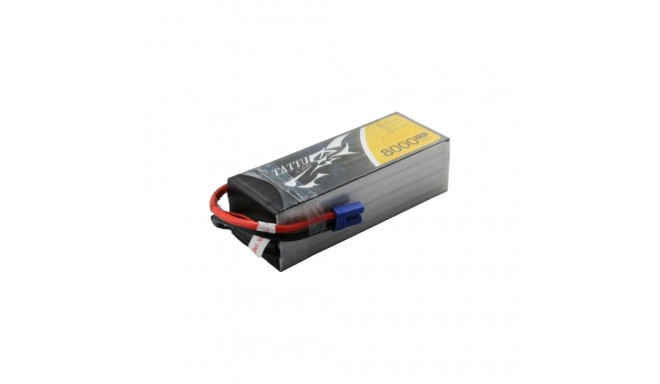 Tattu 8000mAh 22.2V 25C 6S1P Lipo Battery Pack with EC5