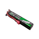 Gens ace 25C 2400mAh 2S2P 7.4V Saddle Airsoft Gun Lipo Battery with Mini Deans(T) Plug