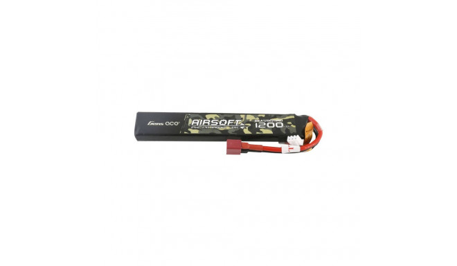 Gens ace 25C 1200mAh 2S1P 7.4V Airsoft Gun Lipo Battery with T Plug
