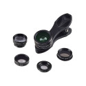 Mobile lens kit APEXEL APL-DG5H 5 in 1 universal (black)