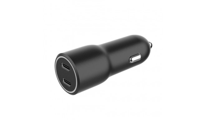 Car Charger 2xUSB-C PD 40W black