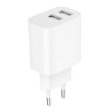 Ładowarka USB-Ax2 2.4A biała Ładowarka USB-Ax2 2.4A biała