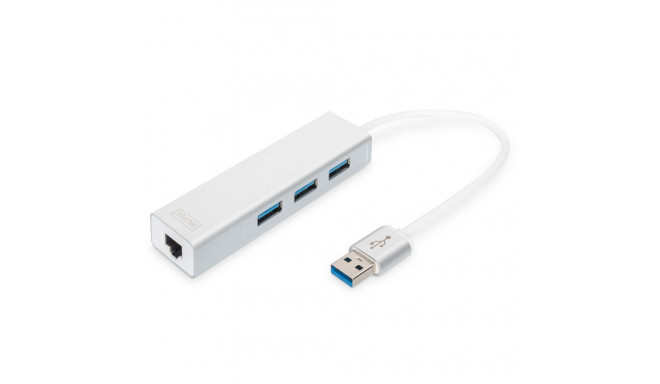 Digitus USB-jaotur 1x RJ-45 + 3x USB-A 3.0 (DA-70250-1)