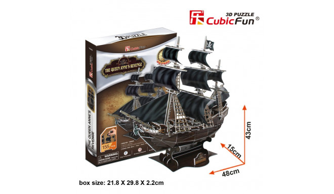 CUBICFUN 3D puzzle The Queen Anne´s Revenge