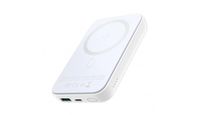 Joyroom JR-W020 akupank 10000mAh 20W | Qi | 15W | MagSafe ühilduv valge