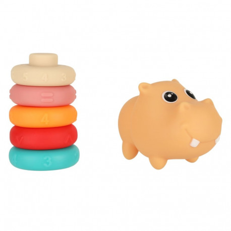 Hippo sensoorsed plokid hariduslik pehme puzzle sobitamine