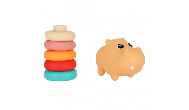 Hippo sensoorsed plokid hariduslik pehme puzzle sobitamine