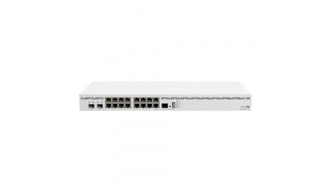 MIKROTIK CCR2004-16G-2S+ CLOUD CORE ROUTER 4x1.7GHZ 128MB NAND 2x 10GE SFP+ 16x 1GE PORTS 2x AC INPU