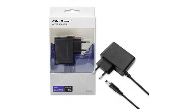 Qoltec 52404 power adapter/inverter Indoor 6 W Black