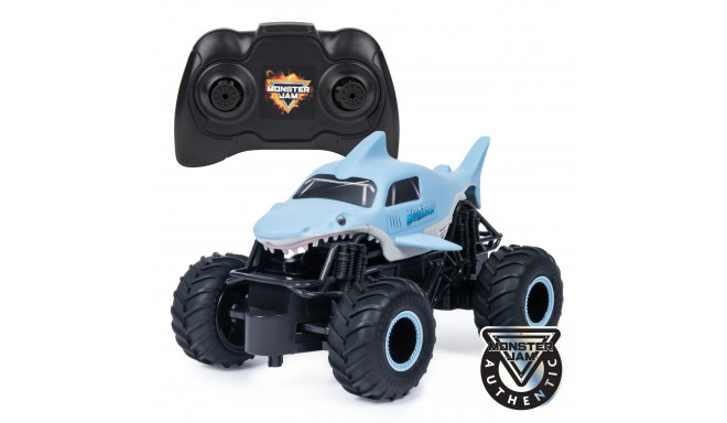 Monster Jam , Official Megalodon Remote Control Monster Truck, 1:24 Scale, 2.4 GHz, for Ages 4 and U