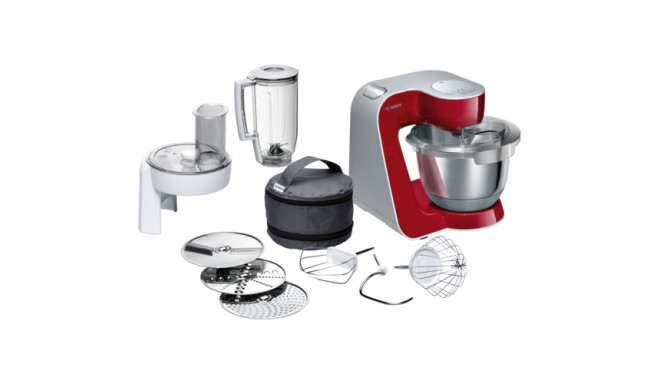 Bosch food processor MUM58720 1000W 3.9L, red/stainless steel