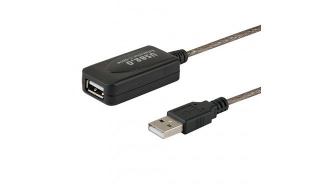 SAVIO CL-130 USB aktiivne pordilaiendus 10m USB 2.0-A isane USB 2.0-A emane must