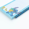 Disney Stitch Tropical - Magnetyczny notatnik / lista zakupów na lodówkę + ołówek (10 x 21 cm)