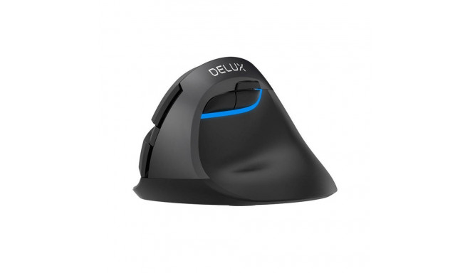 Wireless Vertical Mouse Delux M618Mini DB BT+2.4G 2400DPI (black)