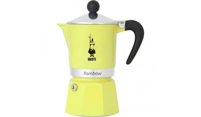 Bialetti 6538 manual coffee maker Moka pot 0.27 L Black, Silver, Yellow