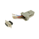 Equip DB9 to RJ45 adapter