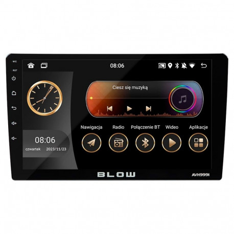 BLOW autoradio AVH-9991 1DIN 9" Android WiFi GPS CarPlay